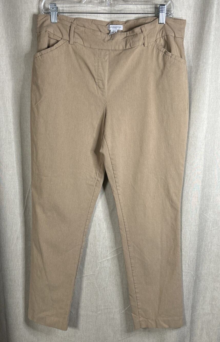 Carolina Belle - Women’s Light Brown Pull-on Dress Pants/ Size 14 / Stretchy